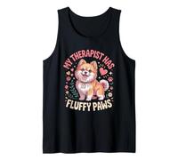 My Therapist Has Fluffy Paws Pomeranian Tank Top