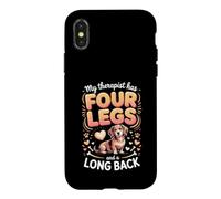 My Therapist Has Four Legs and a Long Back Dachshund Case for iPhone X/XS