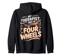 My Therapist Has Four Wheels Skateboard Skateboarding Skater Zip Hoodie