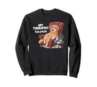 My Therapist Has Paws Funny Dog Lover Quote Sweatshirt