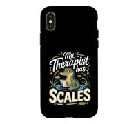 My Therapist Has Scales Caiman Reptile Exotic Pet Case for iPhone X/XS
