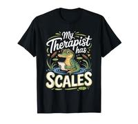 My Therapist Has Scales Caiman Reptile Exotic Pet T-Shirt