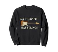 My Therapist Has Strings Electric Guitar Musician Quote Sweatshirt