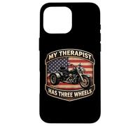 My Therapist Has Three Wheels Trike Motorbike Triker USA Case for iPhone 16 Pro Max