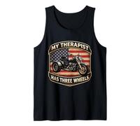 My Therapist Has Three Wheels Trike Motorbike Triker USA Tank Top