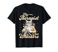 My Therapist Has Whiskers Cat Feline Counselor Funny Pet T-Shirt