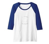 My Therapist Has Whiskers - Cat Lover Mental Health Raglan Baseball Tee, Women, Royal Blue/White, M