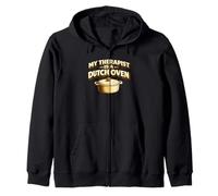 My Therapist Is A Dutch Oven Sourdough Bread Baking Baker Zip Hoodie