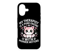 MY THERAPIST IS A PURR ENGINE WITH MURDER MITTENS Case for iPhone 17