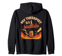 MY THERAPIST IS A SPATULA Zip Hoodie
