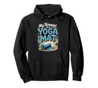 My Therapist Is a Yoga Mat Meditation Mindfulness Zen Pullover Hoodie