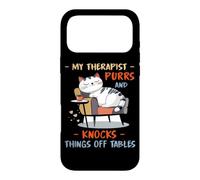 MY THERAPIST PURRS AND KNOCKS THINGS OFF TABLES Case for iPhone 17 Pro Max