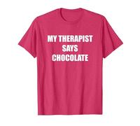 My Therapist Says Chocolate T-Shirt, Men, Red Heather, 3X-Large