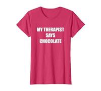 My Therapist Says Chocolate T-Shirt, Women, Red Heather, 3X-Large