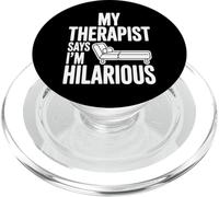 My Therapist Says I’m Hilarious Funny Psychology PopSockets PopGrip for MagSafe