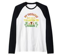 My Therapist Told Me to Listen to Reggae | Funny Reggae Raglan Baseball Tee