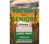 My Therapy Everyday Word Search for Seniors Volume 2: 55 Large Print Puzzles for Relaxation, Memory Support, and Everyday Fun