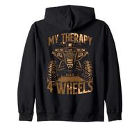 My Therapy Has 4 Wheels ATV Quad Off Road Zip Hoodie