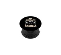 My Therapy Has a Barbell Bodybuilding Gym Lifting PopSockets Adhesive PopGrip