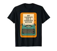 My Therapy Has a Carriage Return | Typewriter T-Shirt
