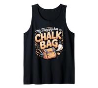 My Therapy Has a Chalk Bag Rock Climbing Bouldering Climber Tank Top