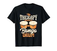 My Therapy Involves A Bongo Drum Musician Drumming T-Shirt