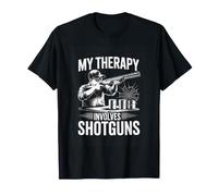 My Therapy Involves Shotguns Clay Shooting T-Shirt