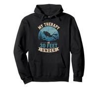 My Therapy Is 30 Feet Under Vintage Scuba Diving Pullover Hoodie