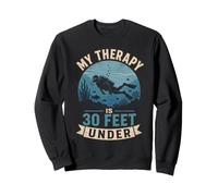 My Therapy Is 30 Feet Under Vintage Scuba Diving Sweatshirt
