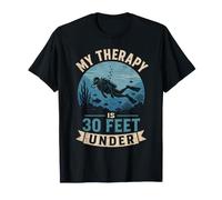 My Therapy is 30 Feet Under Vintage Scuba Diving T-Shirt