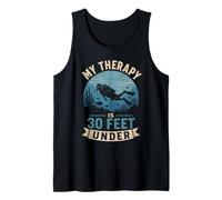 My Therapy is 30 Feet Under Vintage Scuba Diving Tank Top