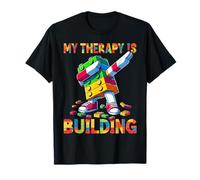 My Therapy is Building Funny Master Builder Dabbing T-Shirt