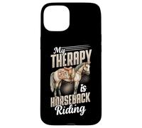 My Therapy Is Horseback Riding Horse Lover Rider Case for iPhone 15 Plus