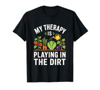 My Therapy is Playing in The Dirt Funny Gardening Quote Value Graphic T-Shirt