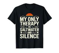 My Therapy is Saltwater and Silence Beach Summer Casual Wear T-Shirt