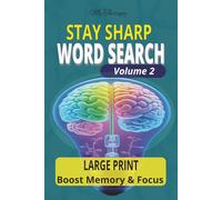 My Therapy Stay Sharp Word Search Volume 2: Large Print Word Games for Seniors and Adults to Train the Brain, Sharpen Thinking, and Stay Mentally Active-Featuring 55 Fun Puzzles