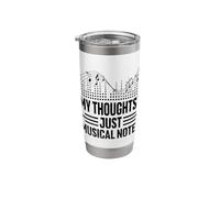 My Thoughts Just Musical Notes Music Composer Compose Stainless Steel Insulated Tumbler