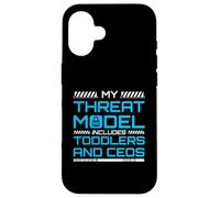 My Threat Model Includes Toddlers And CEOs InfoSec Case for iPhone 16