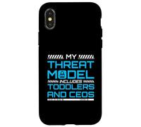 My Threat Model Includes Toddlers And CEOs InfoSec Case for iPhone X/XS