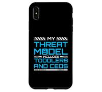 My Threat Model Includes Toddlers And CEOs InfoSec Case for iPhone XS Max