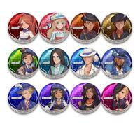 My Time at Sandrock Character Badges Set 2.3 Inch, Fang Logan Unsuur Grace Elsie Button Pins for Backpacks Bags Clothing (12 Pcs), Colourful, 2.3 inch