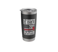 My TIME in Uniform is Over BUT My Watch Never Ends Stainless Steel Insulated Tumbler