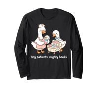 My Tiny Patients Mighty Honks Nurse Goose Family Long Sleeve T-Shirt
