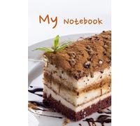 My Tiramisu Cake Notebook with 3 Inner Tabs: 6x9 inches | 90 Lined Right Pages | 90 Blank Left Pages
