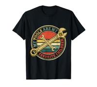 My Tools Are My Favorite Children Vintage Funny Dad Mechanic T-Shirt