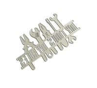 My Tools My Rules Decorative Die Cut Metal Embossing Stencils Carbon Steel Cutting Dies for Card Making Scrapbooking Scrapbook Embellishment Dies
