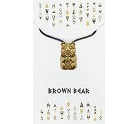 My Totem Tribe Spirit Animal Tribal Bead Necklace Native American Zodiac Unique Symbolic Inspirational Gold Pendant, Gold Plated, No Gemstone