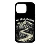 MY TRAIL My RULES Cool Mountain Biking Adventure Case for iPhone 16 Pro