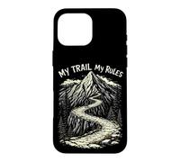 MY TRAIL My RULES Cool Mountain Biking Adventure Case for iPhone 16 Pro Max