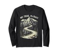 My Trail My Rules Cool Mountain Biking Adventure Long Sleeve T-Shirt